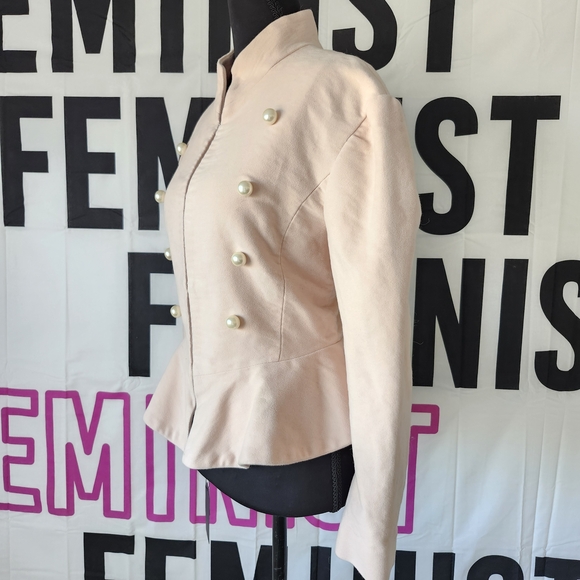 LIKE 4 DISCOUNT Peplum Doublet Waist Coat with Luxury Pearl Buttons - Picture 7 of 16